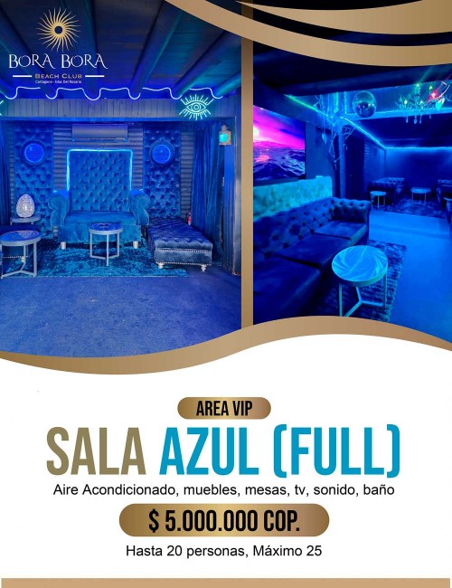 Área VIP Sala Azul Full