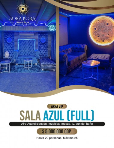 Área VIP Sala Azul Full