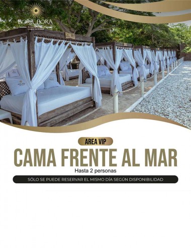 Área VIP Cama frente al mar