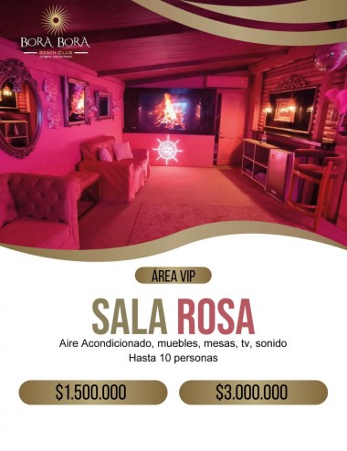 Área VIP Sala Rosa